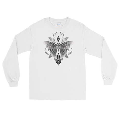 V6 Sacred Butterfly Unisex Long Sleeve T-Shirt Featuring Original Artwork By Abby Muench