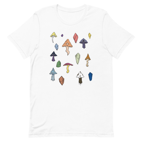 V2 Mushroom Unisex T-Shirt Featuring Original Artwork by Intothavoid