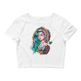 Sapere Aude Crop Top (Hemmed Bottom) Featuring Original Artwork By Chamandahy