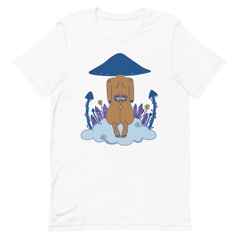 V2 Mushroom Dreamer Unisex T-Shirt Featuring Original Artwork by Kozmic Art