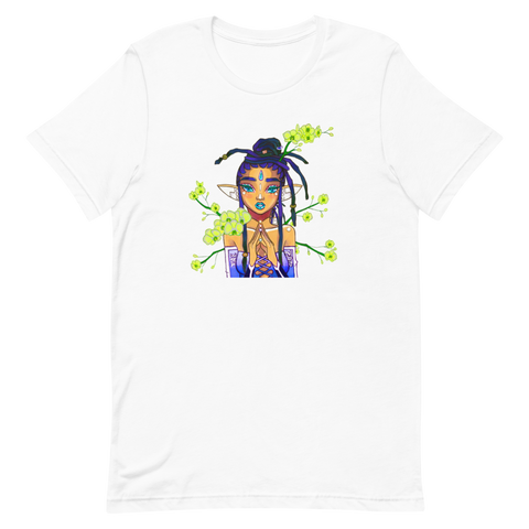 V4 Orchid Faerie Unisex T-Shirt Featuring Original Artwork by Fae Plur Designs