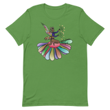 V5 Floral Fan Flow Fairy Unisex T-Shirt Featuring Original Artwork By Shauna Nikles
