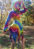 Liquid Vizions Tie Dye Fairy Jacket Size Four