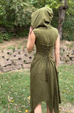 Long Pixie Dress -Olive