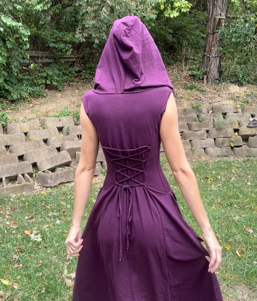Long Pixie Dress -Purple The Fairy Godmother Clothing Co. Long Pixie Dress -Purple The Fairy Godmother Clothing Co.