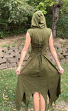 Long Pixie Dress -Olive
