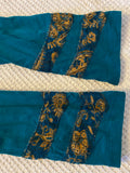 Turquoise & Gold Faerie Wrap Hood