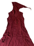 Long Pixie Dress -Maroon