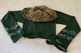 Green & Gold Faerie Wrap Hood
