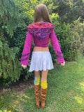 Hot Pink & Purple Faerie Wrap Hood