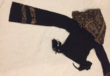Black & Gold Faerie Wrap Hood