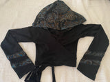 Black & Blue Faerie Wrap Hood