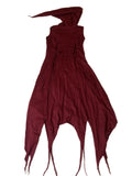 Long Pixie Dress -Maroon