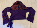 Purple & Orange Faerie Wrap Hood