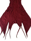 Long Pixie Dress -Maroon