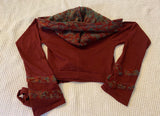 Maroon Faerie Wrap Hood