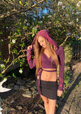 Purple & Pink Faerie Wrap Hood