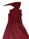 Long Pixie Dress -Maroon