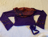 Purple & Orange Faerie Wrap Hood
