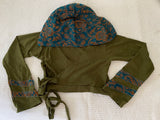 Green & Blue Faerie Wrap Hood