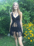 Fairy Lace Tank Top Black