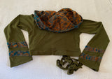 Green & Blue Faerie Wrap Hood