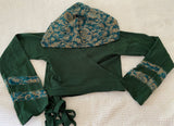 Green & Gold Faerie Wrap Hood