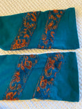 Turquoise & Orange Faerie Wrap Hood