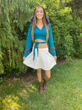 Turquoise Faerie Wrap Hood