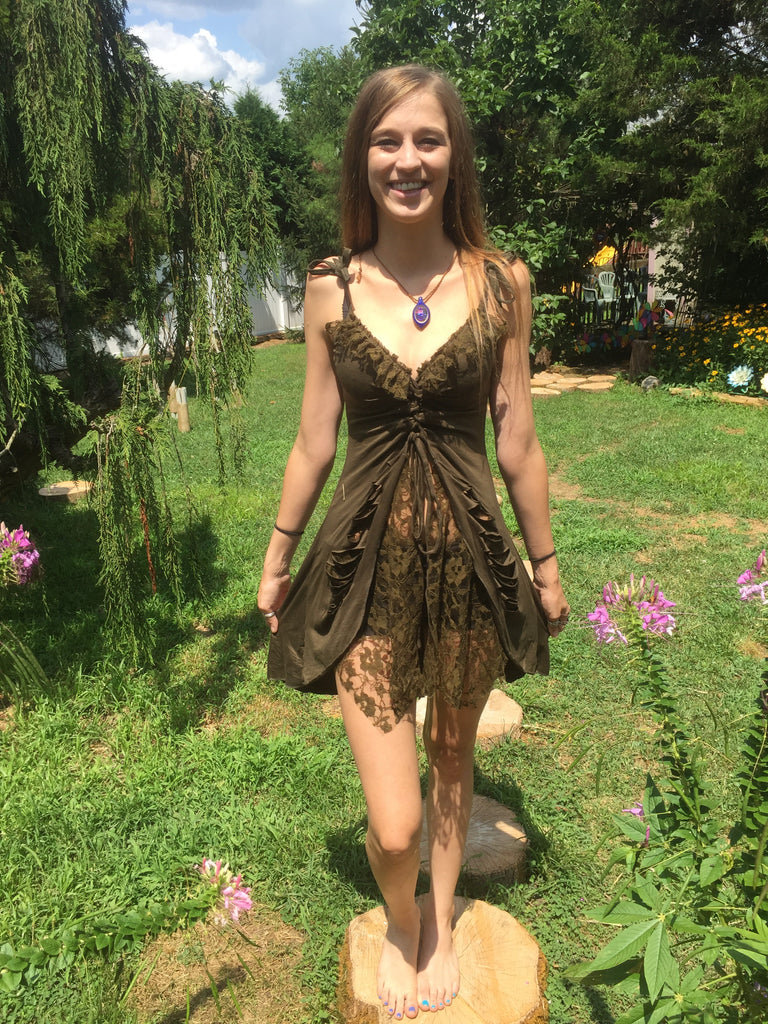 Lace tank top dress online