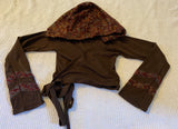 Brown & Maroon Faerie Wrap Hood