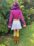 Hot Pink & Purple Faerie Wrap Hood