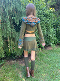 Green & Blue Faerie Wrap Hood
