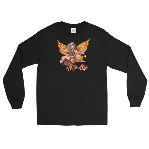 Steampunk Fae Unisex Long Sleeve Shirt Featuring Original Artwork By Chamandahy