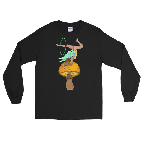 Mushroom Goddess Flow Fairy Unisex Long Sleeve Shirt Featuring Original Artwork By Shauna Nikles