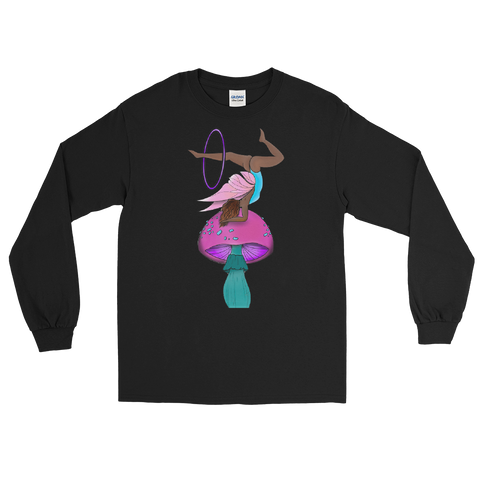 V3 Mushroom Goddess Flow Fairy Unisex Long Sleeve Shirt Featuring Original Artwork By Shauna Nikles
