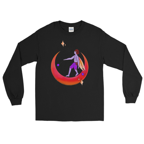 V4 Moondust Flow Fairy Unisex Long Sleeve Shirt Featuring Original Artwork By Shauna Nikles