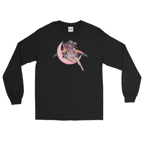 V5 Lunar Fae Long Sleeve Unisex Shirt Featuring Original Artwork by A Sage's Creations