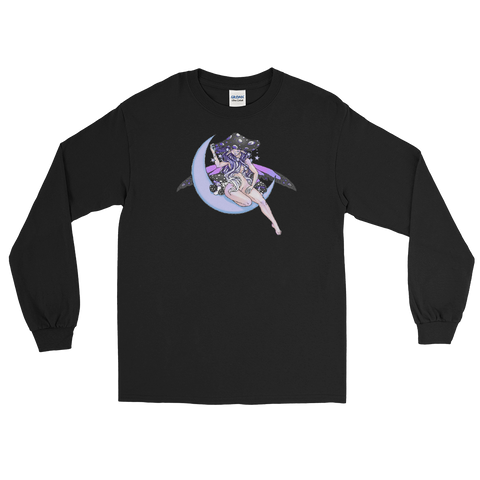 V6 Lunar Fae Long Sleeve Unisex Shirt Featuring Original Artwork by A Sage's Creations