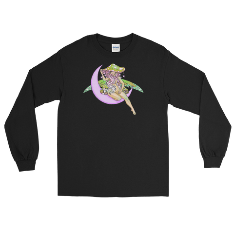 V7 Lunar Fae Long Sleeve Unisex Shirt Featuring Original Artwork by A Sage's Creations