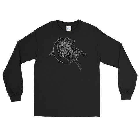 W&B Lunar Fae Long Sleeve Unisex Shirt Featuring Original Artwork by A Sage's Creations