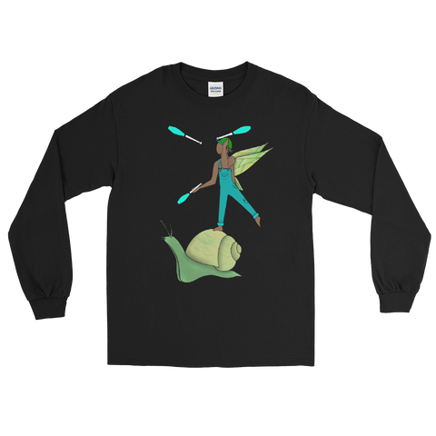 V4 Garden Sprite Flow Fairy Long Sleeve Unisex Shirt Featuring Original Artwork By Shauna Nikles
