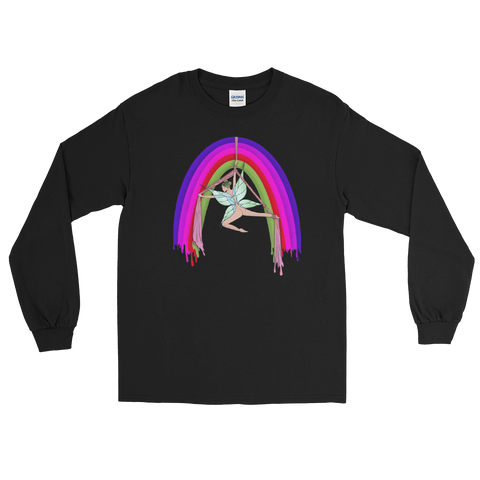 V4 Rainsilk Flow Fairy Long Sleeve Unisex Shirt Featuring Original Artwork By Shauna Nikles