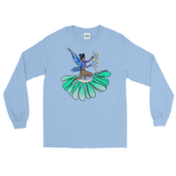 V2 Floral Fan Flow Fairy Long Sleeve Unisex Shirt Featuring Original Artwork By Shauna Nikles