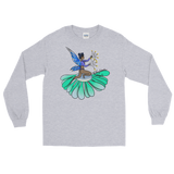 V2 Floral Fan Flow Fairy Long Sleeve Unisex Shirt Featuring Original Artwork By Shauna Nikles