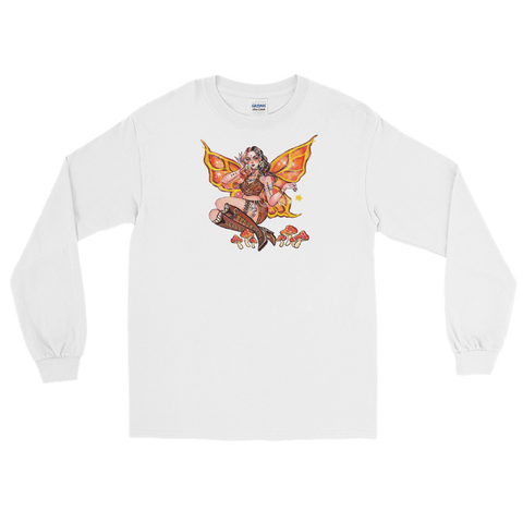 Steampunk Fae Unisex Long Sleeve Shirt Featuring Original Artwork By Chamandahy