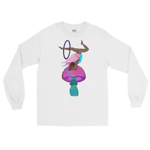 V3 Mushroom Goddess Flow Fairy Unisex Long Sleeve Shirt Featuring Original Artwork By Shauna Nikles