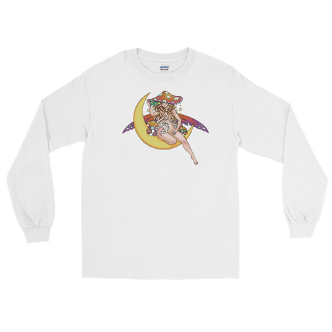V2 Lunar Fae Long Sleeve Unisex Shirt Featuring Original Artwork by A Sage's Creations