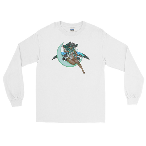 V4 Lunar Fae Long Sleeve Unisex Shirt Featuring Original Artwork by A Sage's Creations