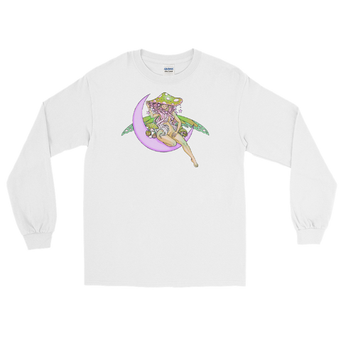 V7 Lunar Fae Long Sleeve Unisex Shirt Featuring Original Artwork by A Sage's Creations